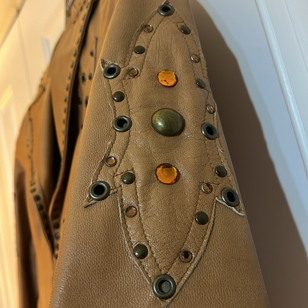 EREZ Vera Pelle studied leather jacket made in Italy - Picture 3 of 6